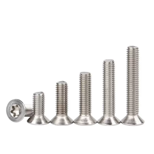 Paslanmaz çelik SS 2205 2507 A286 904L flaflaaltı-lober Torx düz havşa CSK kafa makine vida DIN963 ISO14581 - Product Image 4
