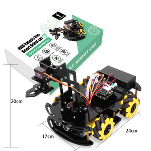 Roboterarm-Kit für die Arduino-Programmierung Roboterarm-Kit mit zweistöckigem Auto-Chassis mit vollständig elektronischen Modulen Education Kits