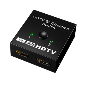 Selector bidireccional 2 en 1 de salida 1 entrada 2 interruptor de salida 4K 3D HDTV Video Switcher para DVD HDTV Xbox para PS3/PS4
