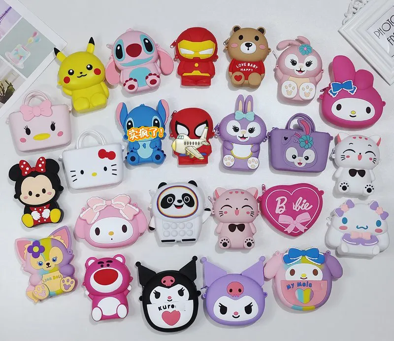 Beleza Saco De Ombro Bonito Dos Desenhos Animados Para Bolsa Brinquedos Bonecas Bolsa De Silicone Para Crianças Meninas Presentes Preço De Atacado