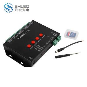 Заказной профессиональный 8 выходной порт dmx SD карты светодиодный пиксель rgb контроллер t8000 для освещения