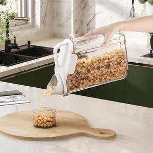 2800/1600ml Plastic <strong>Bulk</strong> Food Storage <strong>Container</strong> Grain Transparent Tank <strong>Rice</strong> Barrel Cereal Dispenser with Silicone Sealing Ring - Product Image 3