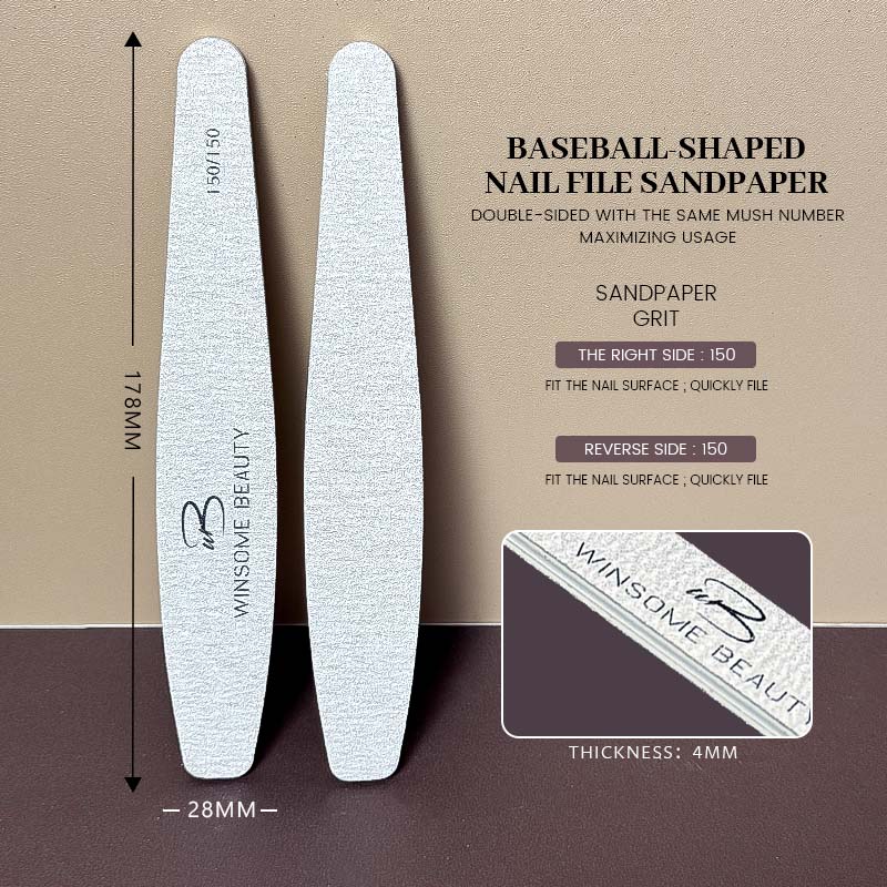 Baseball Nail File ZEBRA 150/150Grit