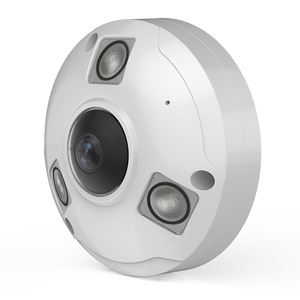 Metal Fisheye 8MP 1.7mm Lens Wide Angle 360 Degree MIC Speaker SD IP66 4K <strong>Network</strong> Camera Hik <strong>Protocol</strong> - Product Image 1