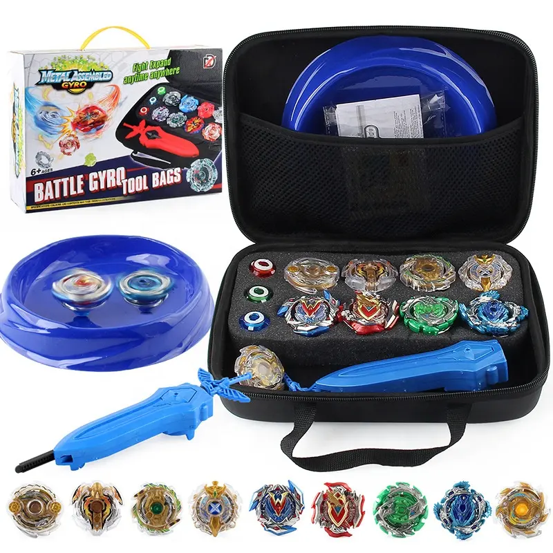 Juguetes para niños Metal Beyblades Burst Set Spinning Top Toys Battle Stadium Arena Launcher Gyro Toy Set Productos para bebés Mini Unisex 0,6 KG