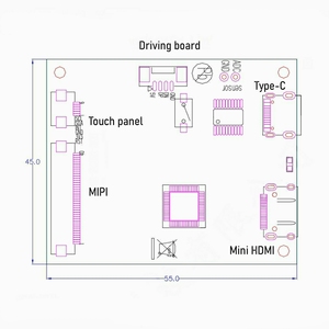HD-MI для MIPI DSI преобразователь платы для 8,8 дюймов 480x1920 TFT ЖК-дисплей с сенсорным управлением, автоматическая яркость, Android 8,0 16 ГБ оперативной памяти - Product Image 5