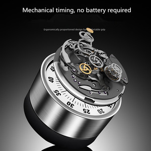 Timer meccanico per conto alla rovescia da cucina con Timer in acciaio inossidabile 2855 con sveglia da forno con magnete - Product Image 3
