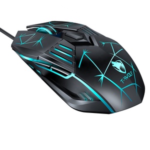 Logo personalizzato 4 colori RGB retroilluminazione cablata Mouse da gioco 3600DPI interfaccia USB per Notebook da ufficio uso accessori per Computer - Product Image 1