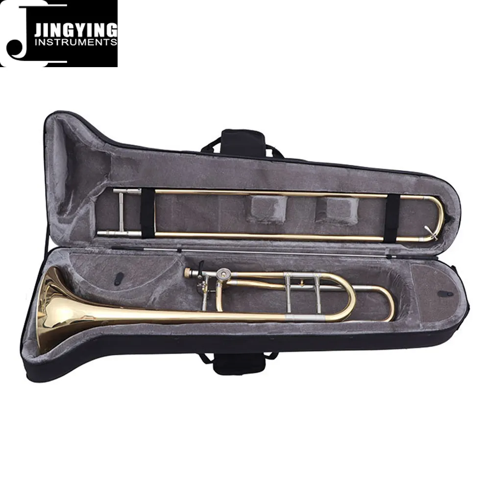 2023 Jingying musica in ottone strumento a fiato, Bb/F chiave in rame bianco tubo di scorrimento esterno di alta classe tenore modificato Trombone