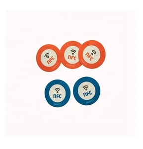 Custom Size LOGO Ntag213 Ntag2135 QR <strong>Code</strong> Label Printable RFID NFC Tag Sticker Keychain