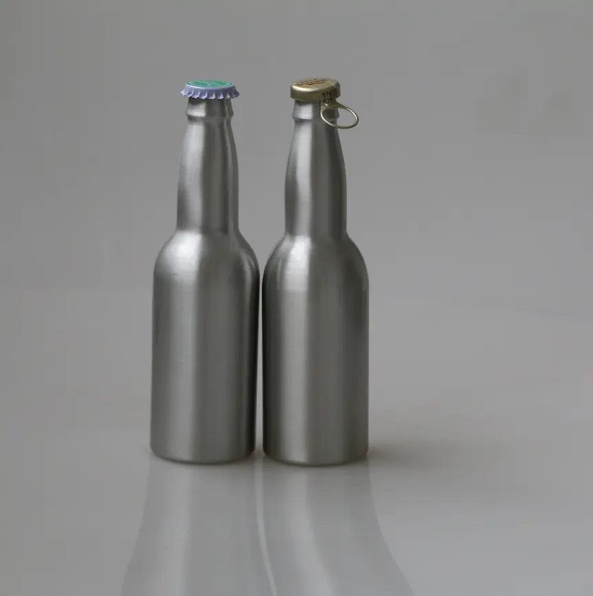 Gran oferta de China, tapa de corona de 350ml, botella de cerveza de aluminio de alta calidad, botella de bebida