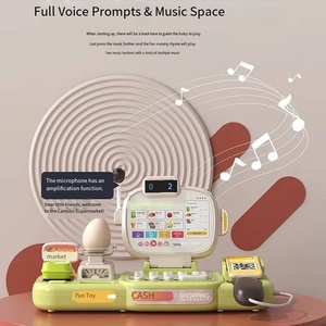 インテリジェント音声認識レジおもちゃ子供の国境を越えたシミュレーションプラスチック遊びふりプレイ & 就学前