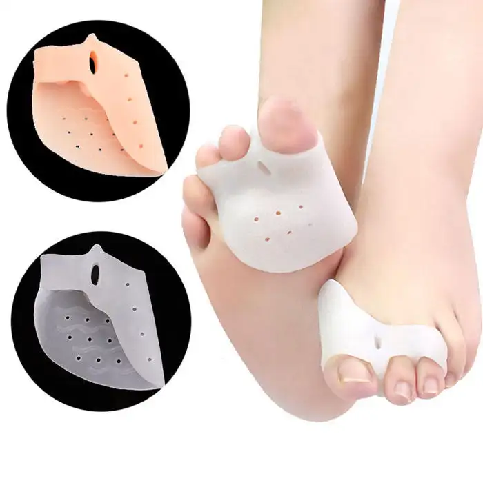 Silicone dụng cụ chỉnh hình lót ngón chân cái Pads Toe separator đệm Pain Relief giày lót gel pad hallux valgus bunion Corrector