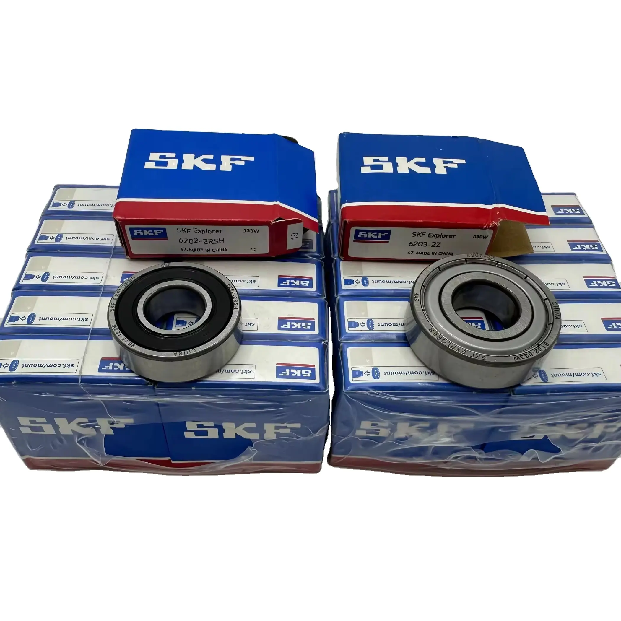 Rolamentos por atacado SKF NSK 6202-2RSH 2RS ZZ Rolamento de esferas profundo 6203 6204 6205 6206 6308 608 para motocicleta Rolamento de esferas