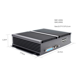 Mini Pc Fanless Computer Core i7 8550U Computer Desktop RS232/485 COM 2 Lan supporto Win 11/10 PC industriale - Product Image 4