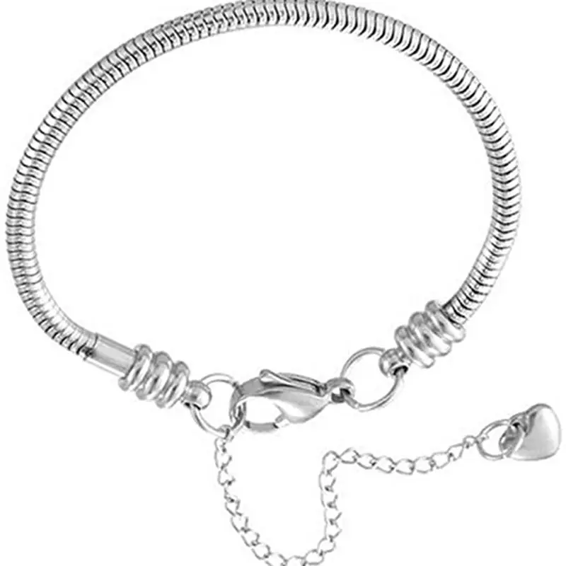 New Design Jewelry Heart Charm Bracelet for Bead Charms Women Men Girl Jewelry