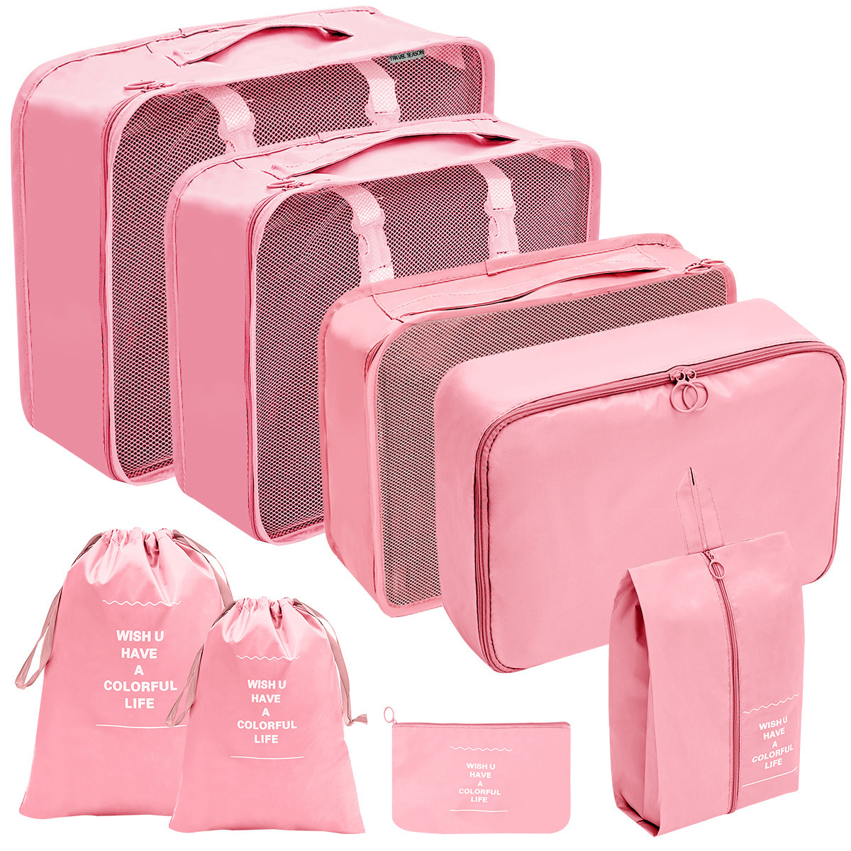 SKU-16- Set of eight pieces pink