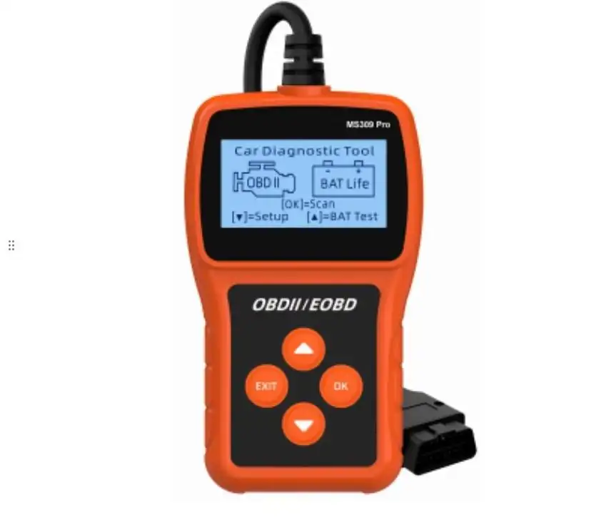Ms309pro alat diagnostik Obd mobil, tes baterai kode membaca kartu detektor mobil Obd