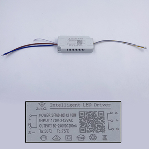 APPコントロールLEDドライバー2.4GリモートインテリジェントLEDトランス (20-40W)X2 (40-60W)X2調光可能な色変更可能なシャンデリア用