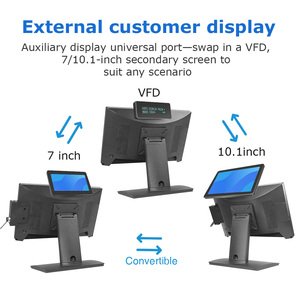 बिक्री पॉस सिस्टम का ऑल-इन-वन पॉइंट सिस्टम 15.6 "टच स्क्रीन कैश रजिस्टर थोक मल्टी-सिस्टम - Product Image 2