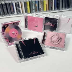 Blank Custom Acrylic Gift Music Cover Diy Keyring Acrylic Empty Dvd Nfc Custom Album Box case <strong>Key</strong> Chain Disc <strong>Jewel</strong> - Product Image 5