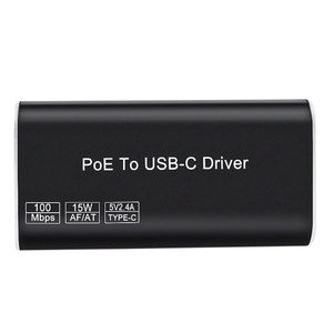 New Design POE to USB-C or Type-C Adapter Standard IEEE802.3Af/At Converter <strong>10</strong>/100Mbps Driver Power Output With <strong>Ethernet</strong> 5V 2.4A - Product Image 3