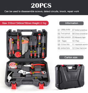 <strong>20</strong> Tool <strong>Set</strong> Home Repair Tool Kit,General Purpose Tool <strong>Set</strong>,Hand Tool Kit for Home Auto Repair With Tool Box Storage Case
