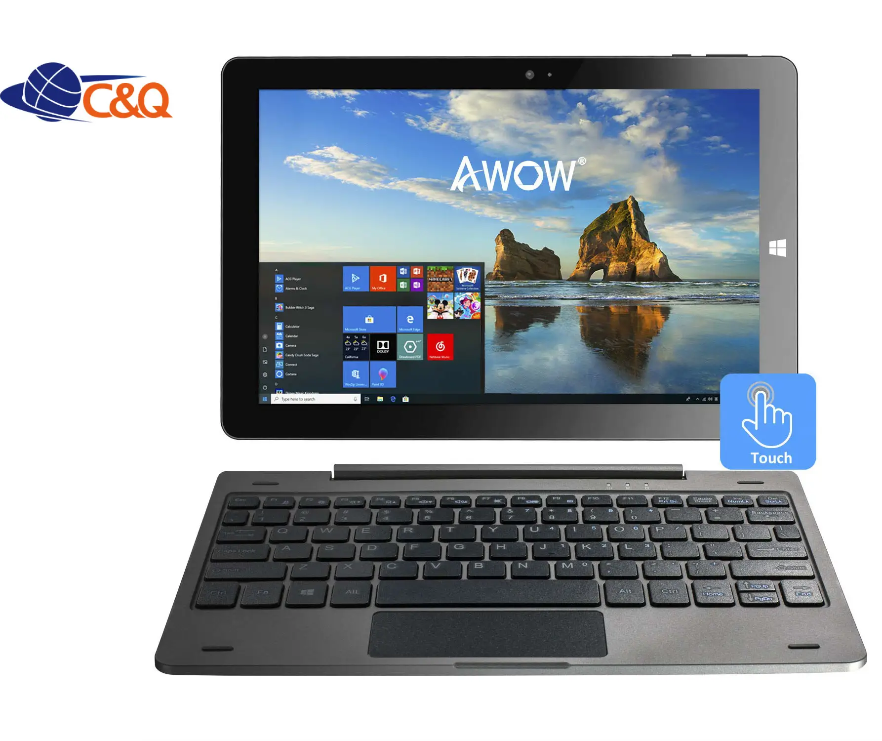 Aow — mini pc tablette 2 en 1, 2020 pouces, ordinateur de bureau, nouveau modèle 10.1, meilleur prix
