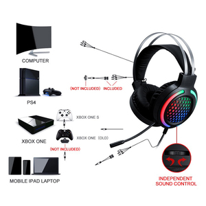 Customized Gaming <strong>Keyboard</strong> and Mouse <strong>USB</strong> LED Headset and Mouse Pad Combination 4 in 1 Game Set - Product Image 4