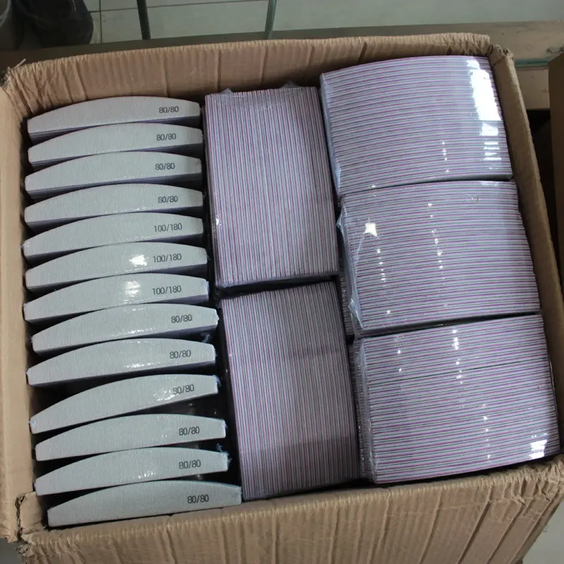 180/100 lime per unghie riutilizzabili a grana doppia Zebra giapponese a doppia faccia 80/80 Zebra 100 180 con carta vetrata giapponese