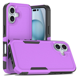 新款流行手机外壳适用于iPhone 16 Pro Max Combo 2合1 TPU电脑防震彩色手机外壳适用于iPhone 16 Plus - Product Image 6