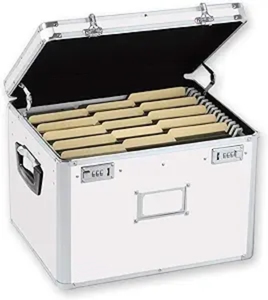 Handmade Durable nhôm hai-xử lý khóa ngực New Chống bụi tài liệu lưu trữ hộp tập tin lưu trữ trường hợp đối với Thư/pháp lý - Product Image 4