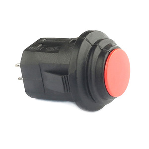16mm roter LED-Schalter wasserdichter selbst verriegeln der Druckknopf schalter ein aus kleiner alternativer Drucksc halter