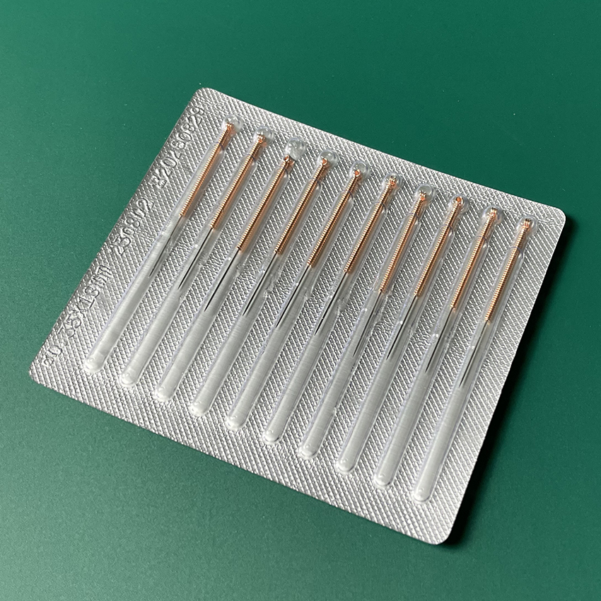 gold long needles/10 pieces