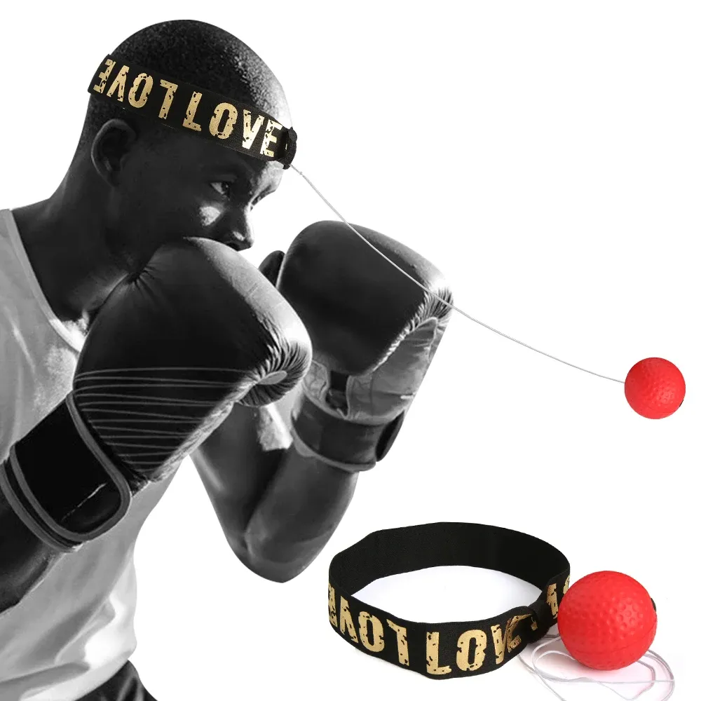 Boxing Speed Ball Kopf montierter PU Punch Ball Sanda Training Hand Augen reaktion Home Sandsack Fitness Box ausrüstung