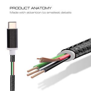 Hot Selling USB-C / Type-C Male to 3.5mm Female Weave Texture <strong>Audio</strong> <strong>Adapter</strong> for Phone - Product Image 4