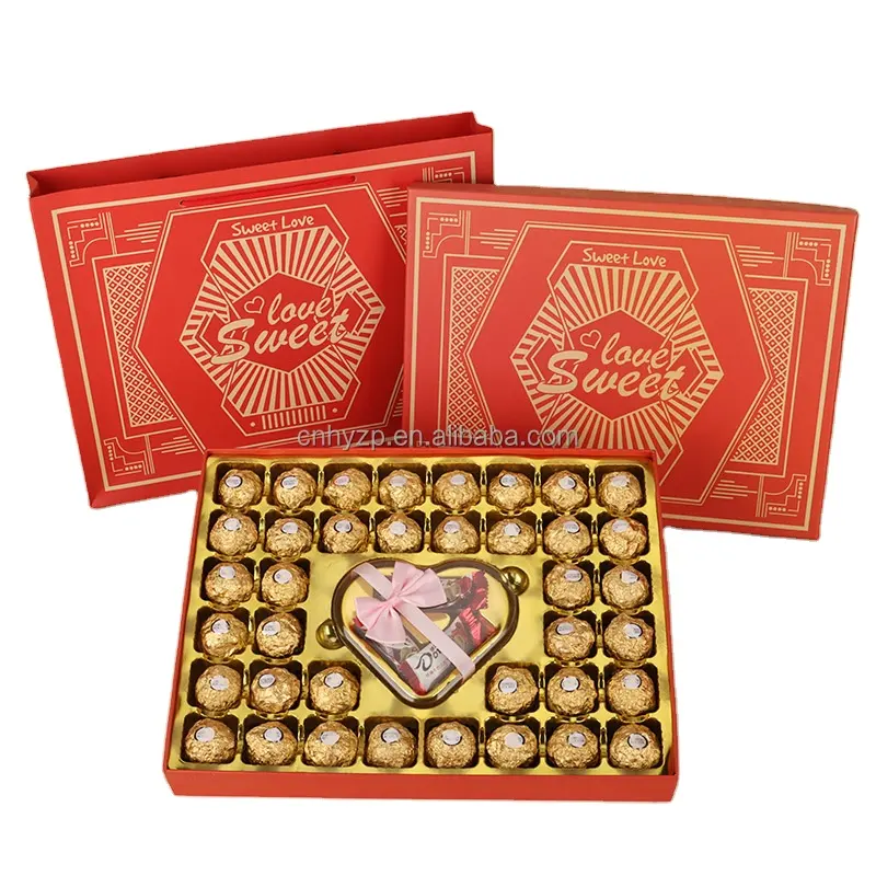 Penjualan langsung pabrik kotak hadiah kemasan cokelat istimewa mewah khusus untuk hadiah liburan
