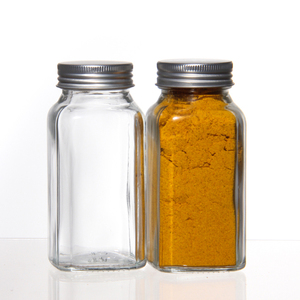 厨房120毫升调味瓶圆形椒盐包装容器玻璃香料罐带摇床盖 - Product Image 3
