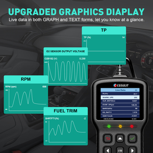 CGSULIT-Herramienta de escaneo de vehículo, escáner de alta tecnología, SC301, 12/24 V, OBD2, EOBD - Product Image 5
