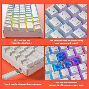 Customized 61-Key Mini Mechanical <strong>Keyboard</strong> for Gaming &amp; Office <strong>Use</strong> <strong>Computer</strong> Accessory