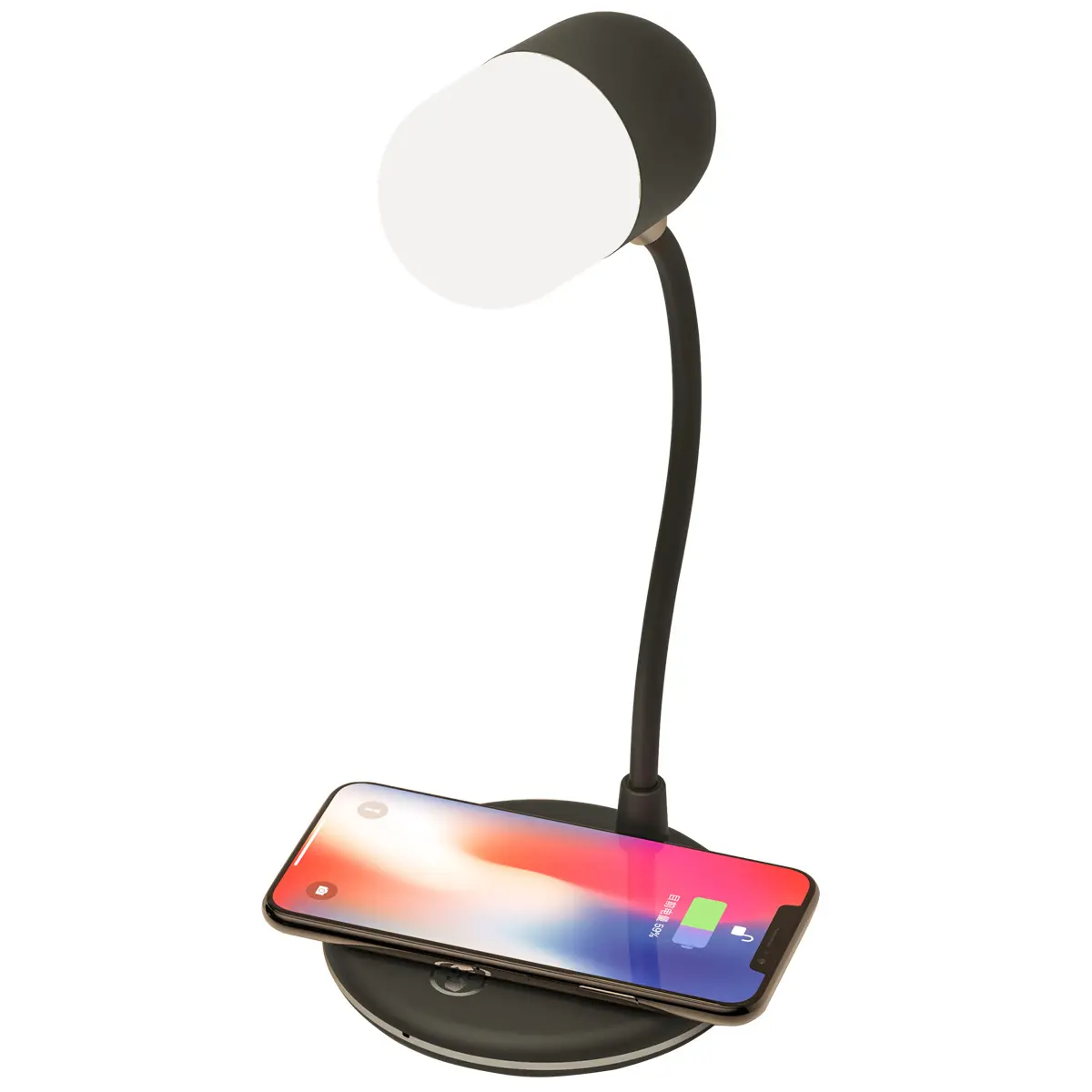 Lampe multifonction 3 en 1 Haut-parleur Led Night Music Light Lampe de bureau avec haut-parleur à dents bleues Chargeur sans fil pour téléphones mobiles