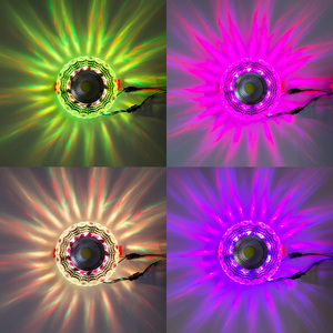 ไฟดาวน์ไลท์ LED คริสตัลแบบฝังบางเฉียบในร่ม AC85-265V ไฟสปอตไลท์ RGB หรี่แสงได้ - Product Image 5