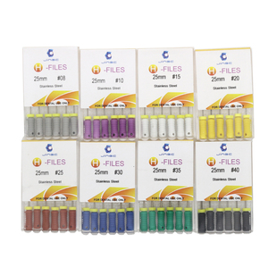 Cổ Phiếu Bán Buôn Nha Khoa Thép Không Gỉ Vòng Của Nhãn Hiệu Tập Tin endo H Tập Tin Cho Kênh Gốc Điều Trị - Product Image 1