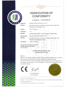 Milesgo <strong>Modbus</strong> RTU/<strong>TCP</strong> to BACnet IP/MSTP BTL Certification CE BA System IOT <strong>Data</strong> Collection - Product Image 5