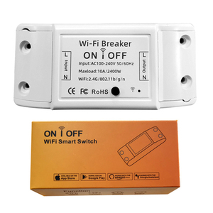 AC110-240V Wi-Fi переключатель, беспроводной пульт дистанционного управления, 10 А, интеллектуальные автоматические выключатели с таймером, голосовое управление для домашней системы в помещении - Product Image 2