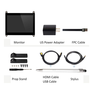 as raspberry pi 800X480 <span class=keywords><strong>5</strong></span> polegadas <span class=keywords><strong>lcd</strong></span> <span class=keywords><strong>monitor</strong></span> compatível com entrada <span class=keywords><strong>hdmi</strong></span> tela sensível ao toque para Raspberry Pi PS4 Xbox PC