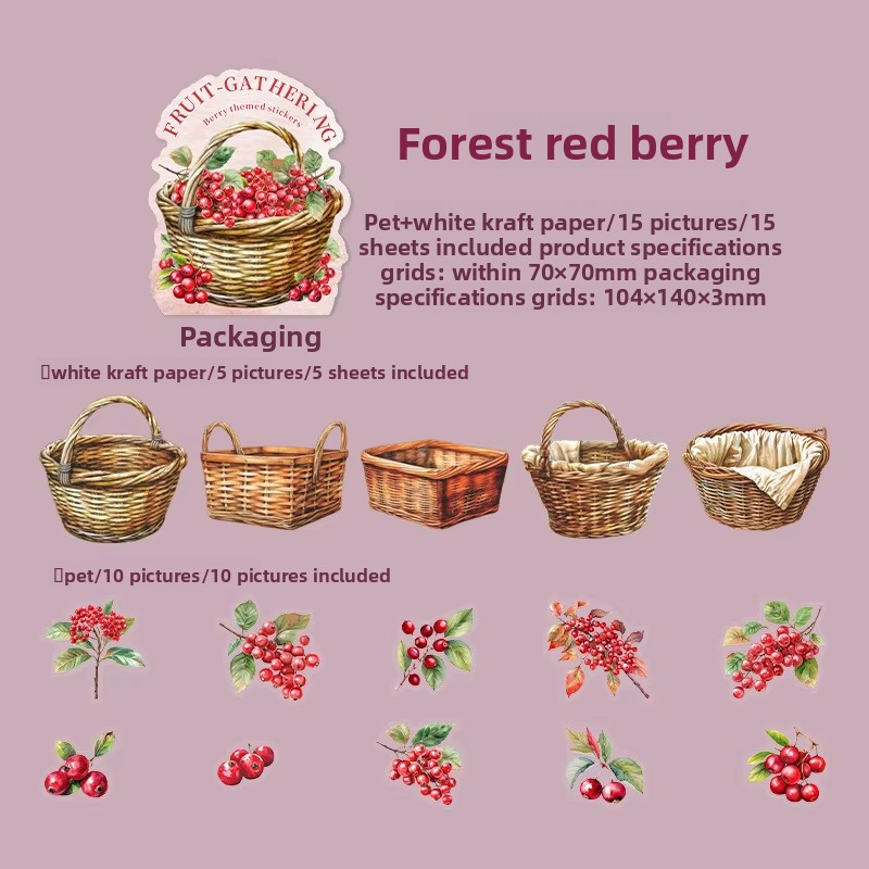 F Forest Red Berries
