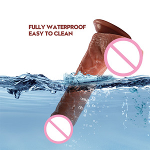 Gode en silicone réaliste ventouse pénis gode grand Plug Anal jouets sexuels de masturbation pour adultes - Product Image 5