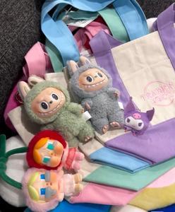 กระเป๋าผ้าใบของเล่นของ labubu Trade Joe ที่มีสไตล์และใช้งานได้จริงออกแบบมาสำหรับการจัดเก็บและการขนส่ง - Product Image 2