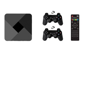 G5ゲームボックスレトロゲームコンソール4K Wifi HD TVボックスレトロクラスのビデオゲームコンソール内蔵10000 + ゲーム (PSP/PS1/N64)
